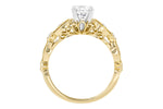 Allison Kaufman Diamond Engagement Ring Semi-Mount in 14K Yellow Gold, 0.12 ctw (L7727), alternate view