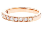 Allison Kaufman Diamond Wedding Band in 14K Rose Gold, 0.23 ctw, alternate view