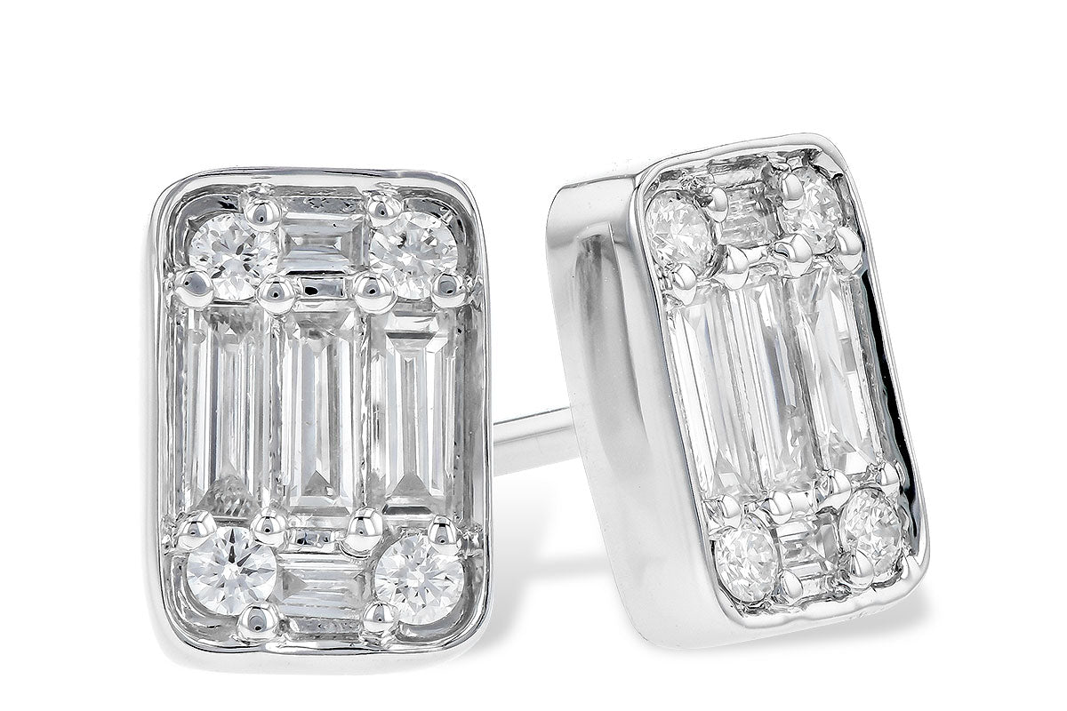 Allison Kaufman Diamond Earrings in 14K White Gold, 0.30 ctw (E2047)