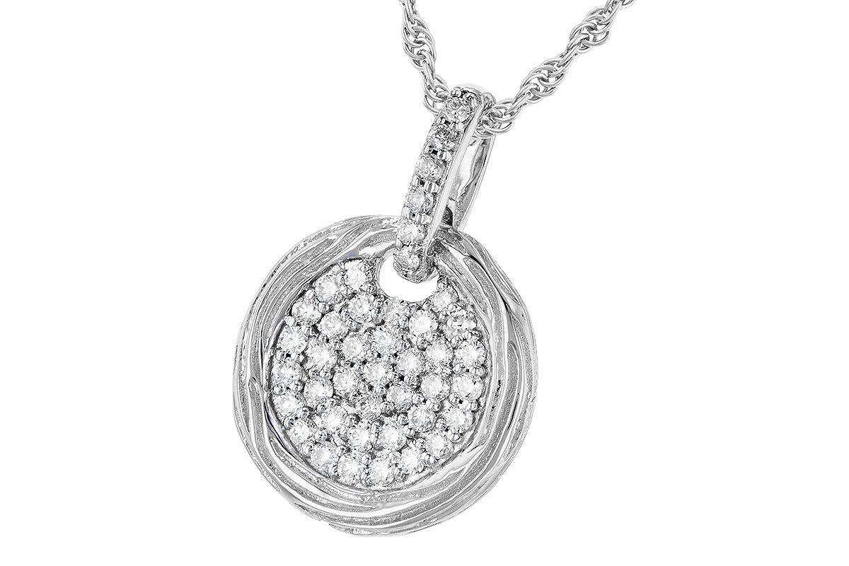 Allison Kaufman Diamond Necklace in 14K White Gold, 0.31 ctw, alternate view