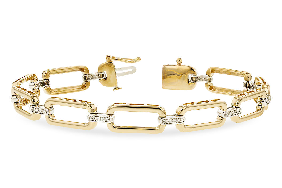 Allison Kaufman Diamond Bracelet in 14K Yellow & White Gold, 0.25 ctw (B1412)