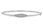 Allison Kaufman Diamond Bangle Bracelet in 14K White Gold, 0.25 ctw