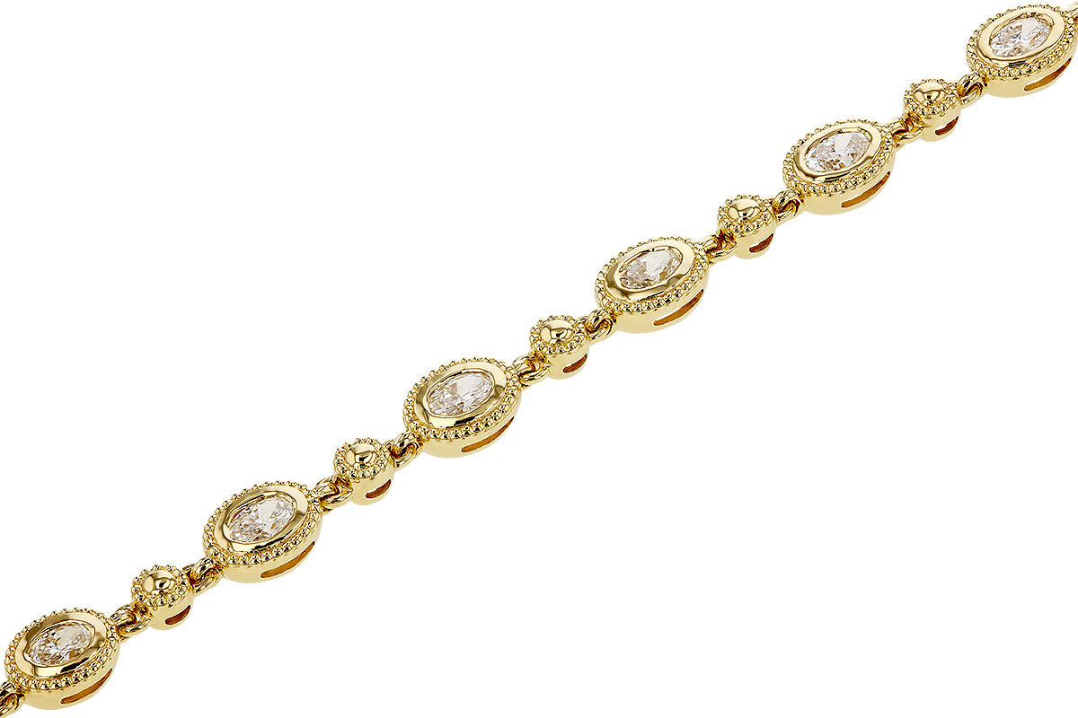 Allison Kaufman Fancy-Cut Diamond Bracelet in 14K Yellow Gold, 1.25 ctw, alternate view
