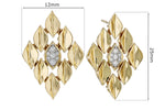 Allison Kaufman Diamond Earrings in 14K Yellow Gold, 0.16 ctw, alternate view