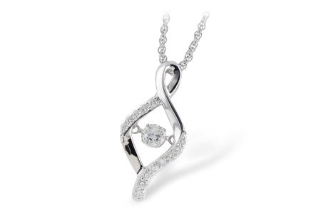 Allison Kaufman Diamond Necklace in 14K White Gold, 0.33 ctw (N7810)