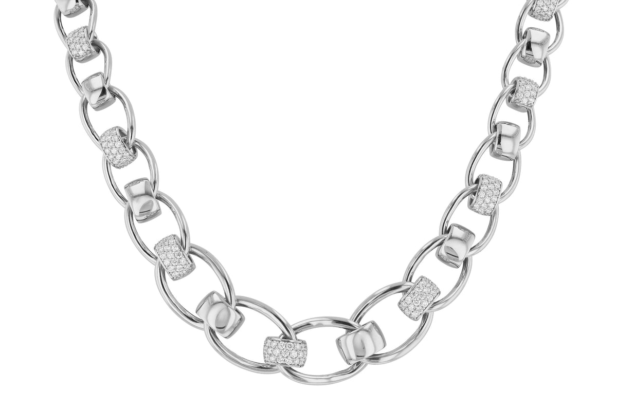 Allison Kaufman Diamond Necklace in 14K White Gold, 2.00 ctw