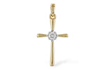 Allison Kaufman Diamond Pendant in 14K Yellow Gold, 0.10 ctw (P6546)