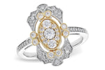 Allison Kaufman Diamond Ring in 14K Yellow & White Gold, 0.50 ctw (D5854)