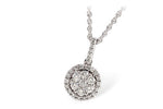 Allison Kaufman Diamond Necklace in 14K White Gold, 0.53 ctw