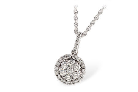 Allison Kaufman Diamond Necklace in 14K White Gold, 0.53 ctw