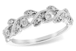 Allison Kaufman Diamond Wedding Band in 14K White Gold, 0.08 ctw (W2504)