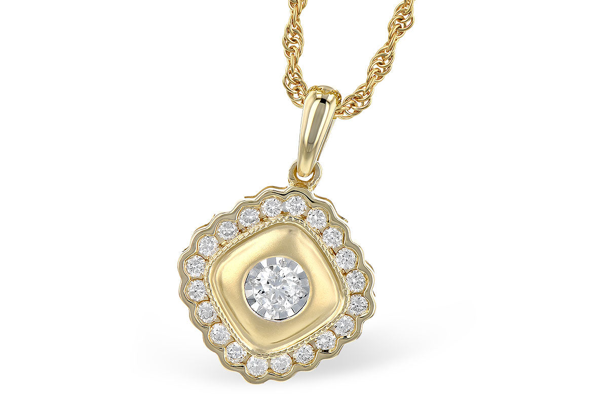 Allison Kaufman Diamond Necklace in 14K Yellow Gold, 0.30 ctw (N8205)