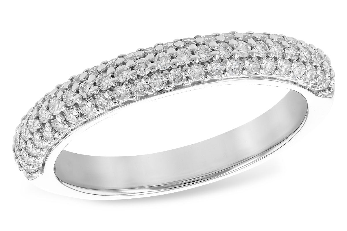 Allison Kaufman Diamond Wedding Band in 14K White Gold, 0.50 ctw (WR836-50)