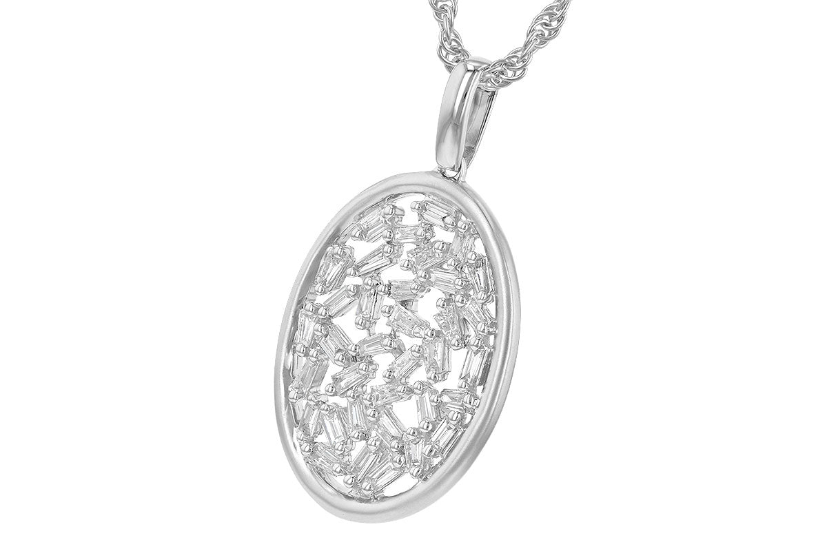 Allison Kaufman Diamond Necklace in 14K White Gold, 0.34 ctw (N8130), alternate view
