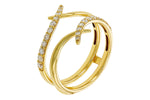 Allison Kaufman Diamond Ring Guard in 14K Yellow Gold, 0.40 ctw, alternate view