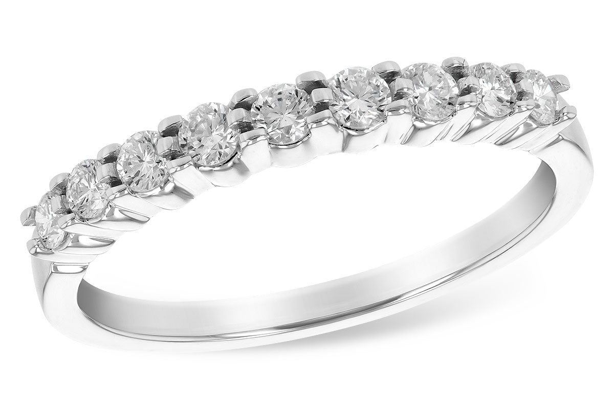 Allison Kaufman Diamond Wedding Band in 14K White Gold, 0.33 ctw (WR830-33)