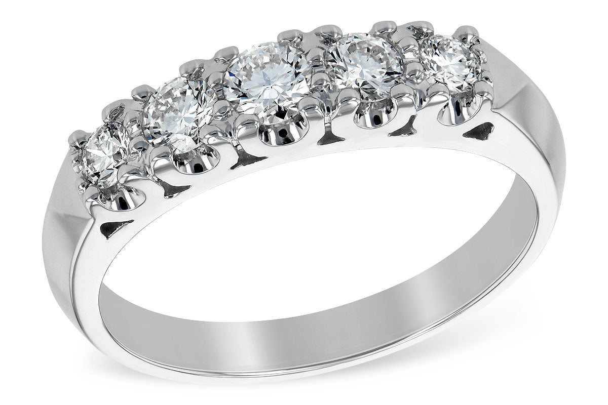 Allison Kaufman Diamond Wedding Band in 14K White Gold, 0.50 ctw (WR062-50)