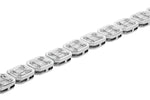 Allison Kaufman Baguette Diamond Bracelet in 14K White Gold, 2.80 ctw, alternate view