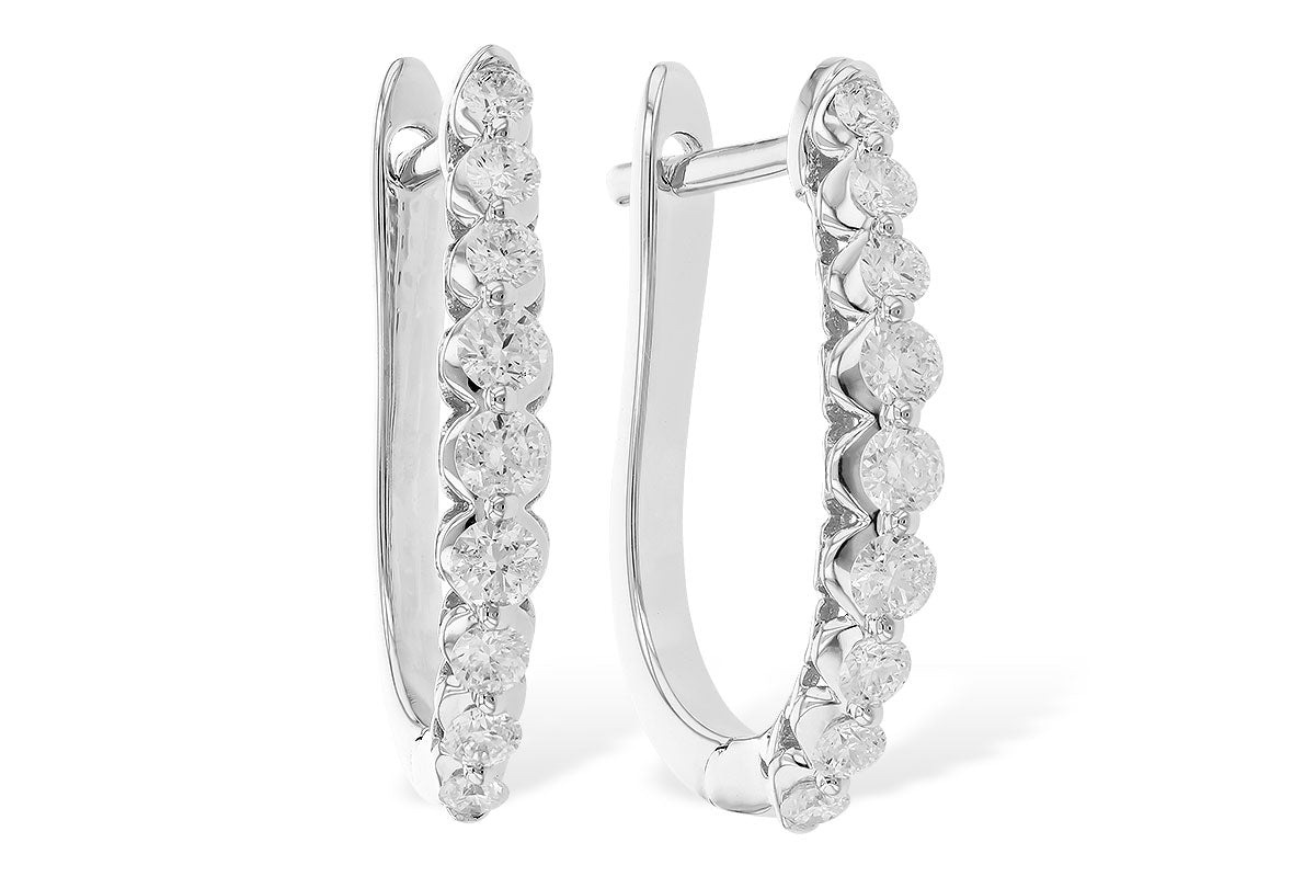 Allison Kaufman Diamond Earrings in 14K White Gold, 0.50 ctw (ER814-50)