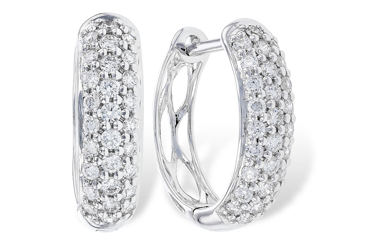 Allison Kaufman Diamond Earrings in 14K White Gold, 0.50 ctw (E2152)