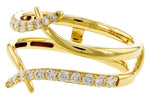 Allison Kaufman Diamond Ring Guard in 14K Yellow Gold, 0.40 ctw, alternate view