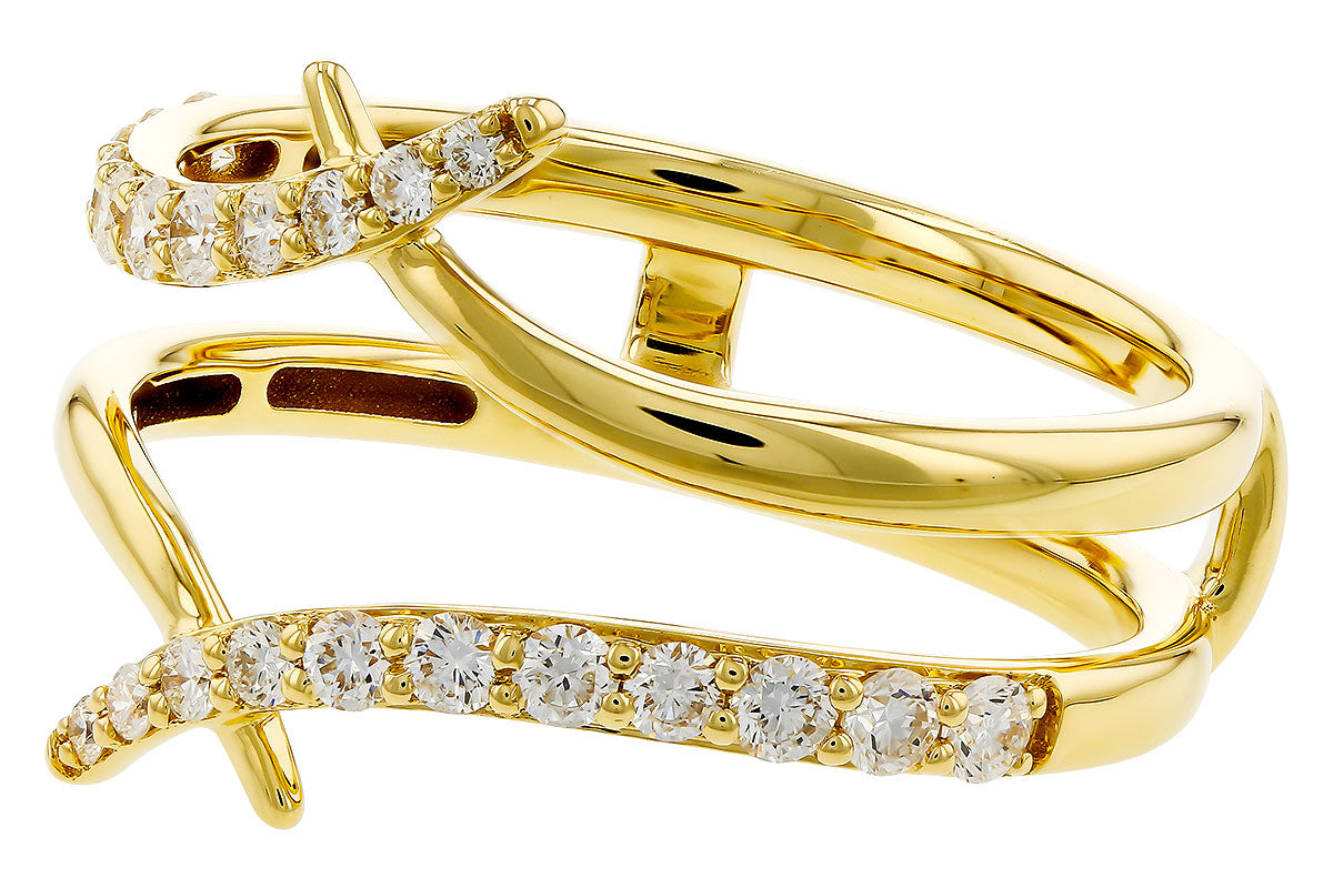 Allison Kaufman Diamond Ring Guard in 14K Yellow Gold, 0.40 ctw, alternate view