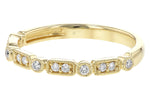 Allison Kaufman Diamond Wedding Band in 14K Yellow Gold, 0.13 ctw (W2401), alternate view