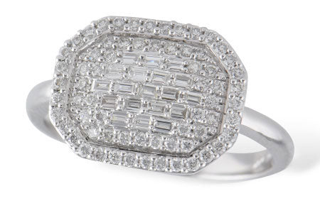 Allison Kaufman Diamond Ring in 14K White Gold, 0.52 ctw (D5592)