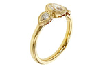 Allison Kaufman Fancy-Cut Diamond Ring in 14K Yellow Gold, 0.60 ctw, alternate view