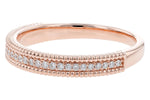 Allison Kaufman Diamond Wedding Band in 14K Rose Gold, 0.14 ctw (W2543), alternate view