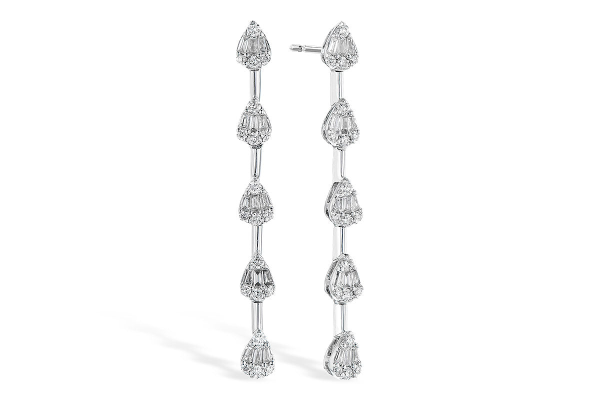 Allison Kaufman Diamond Earrings in 14K White Gold, 0.48 ctw (E2045)