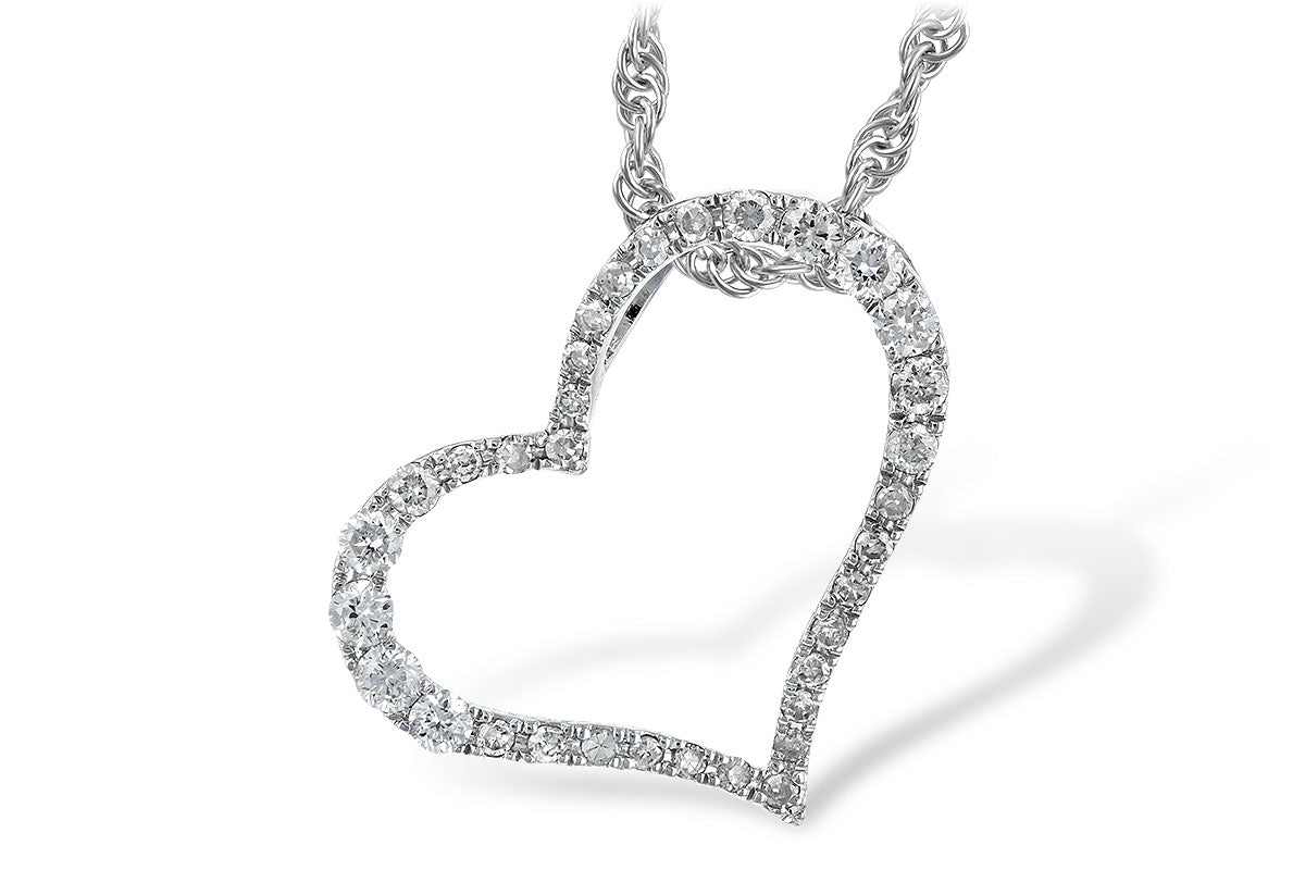 Allison Kaufman Diamond Necklace in 14K White Gold, 0.24 ctw (N7218)