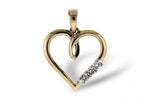 Allison Kaufman Diamond Pendant in 14K Yellow Gold, 0.08 ctw (P6395)