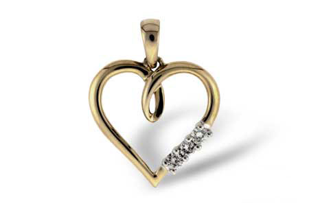 Allison Kaufman Diamond Pendant in 14K Yellow Gold, 0.08 ctw (P6395)