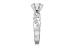 Allison Kaufman Diamond Engagement Ring Semi-Mount in 14K White Gold, 0.56 ctw, alternate view