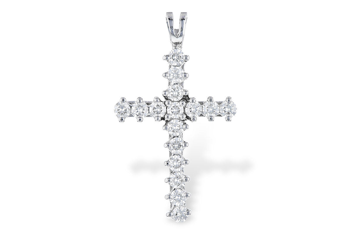 Allison Kaufman Diamond Pendant in 14K White Gold, 1.00 ctw