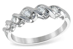 Allison Kaufman Diamond Wedding Band in 14K White Gold, 0.25 ctw (WR115-25)