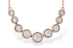 Allison Kaufman Diamond Necklace in 14K Rose Gold, 0.50 ctw (N8159)