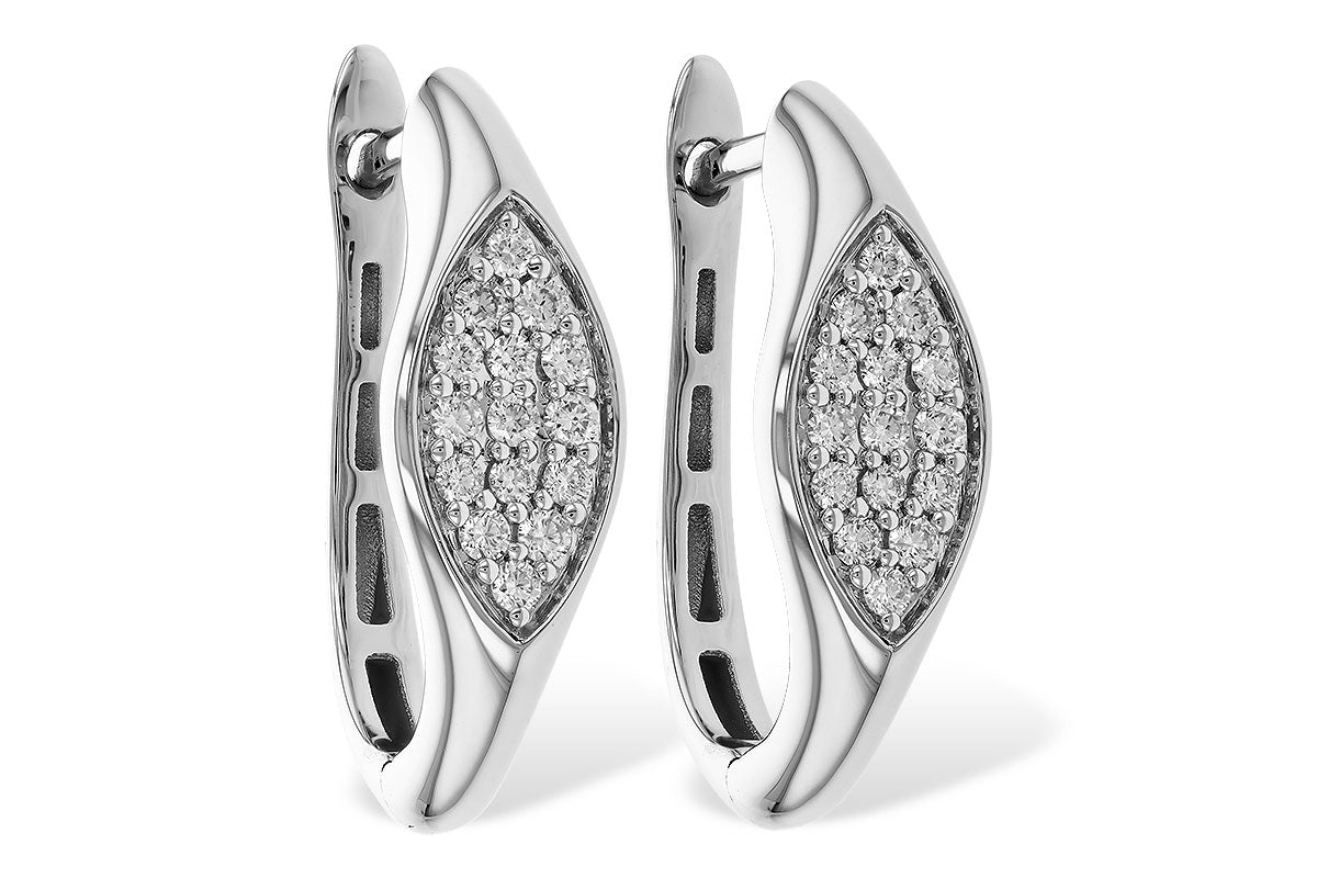 Allison Kaufman Diamond Earrings in 14K White Gold, 0.25 ctw (E2363)