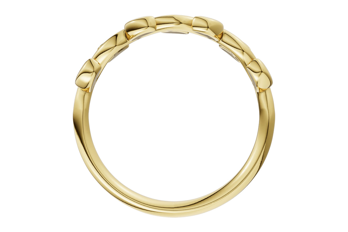 Allison Kaufman Wedding Band in 14K Yellow Gold (W2658), alternate view
