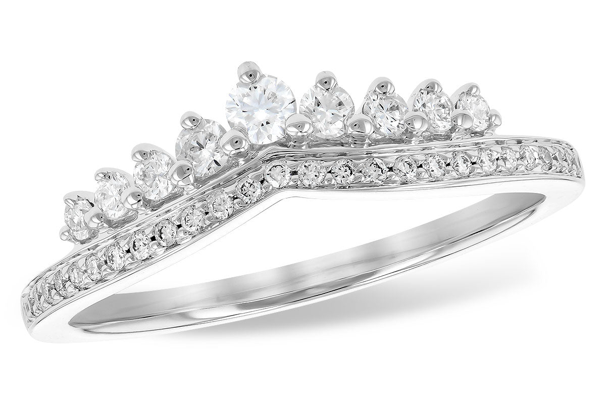 Allison Kaufman Diamond Wedding Band in 14K White Gold, 0.30 ctw (W2450)
