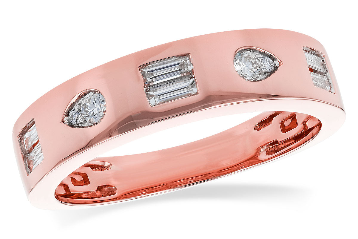 Allison Kaufman Diamond Wedding Band in 14K Rose Gold, 0.25 ctw (W2508)
