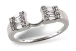 Allison Kaufman Baguette Diamond Band Enhancer in 14K White Gold, 0.37 ctw