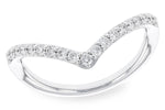 Allison Kaufman Diamond Wedding Band in 14K White Gold, 0.25 ctw (W2544)