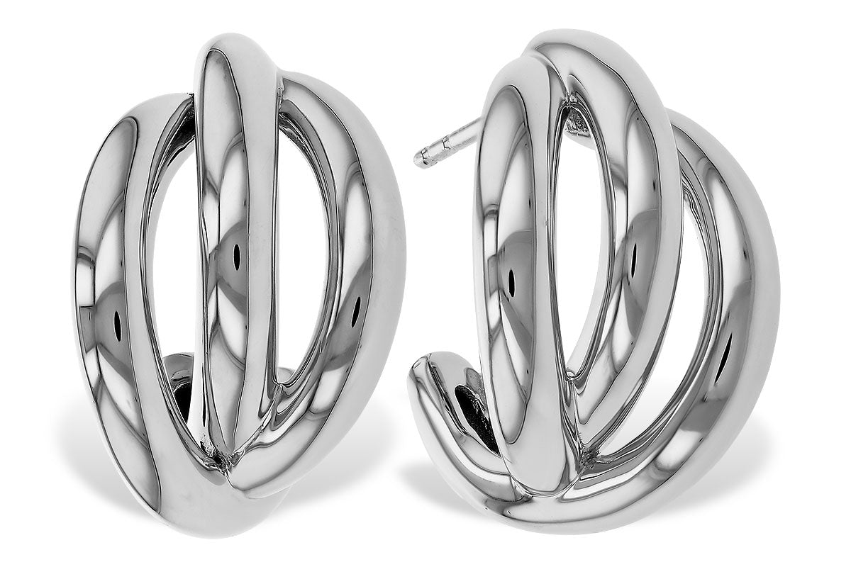 Allison Kaufman Gold Earrings in 14K White Gold (E2360)