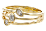 Allison Kaufman Fancy-Cut Diamond Ring in 14K Yellow Gold, 0.24 ctw, alternate view