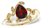 Allison Kaufman Garnet & Diamond Ring in 14K Yellow Gold, 1.40 ctw