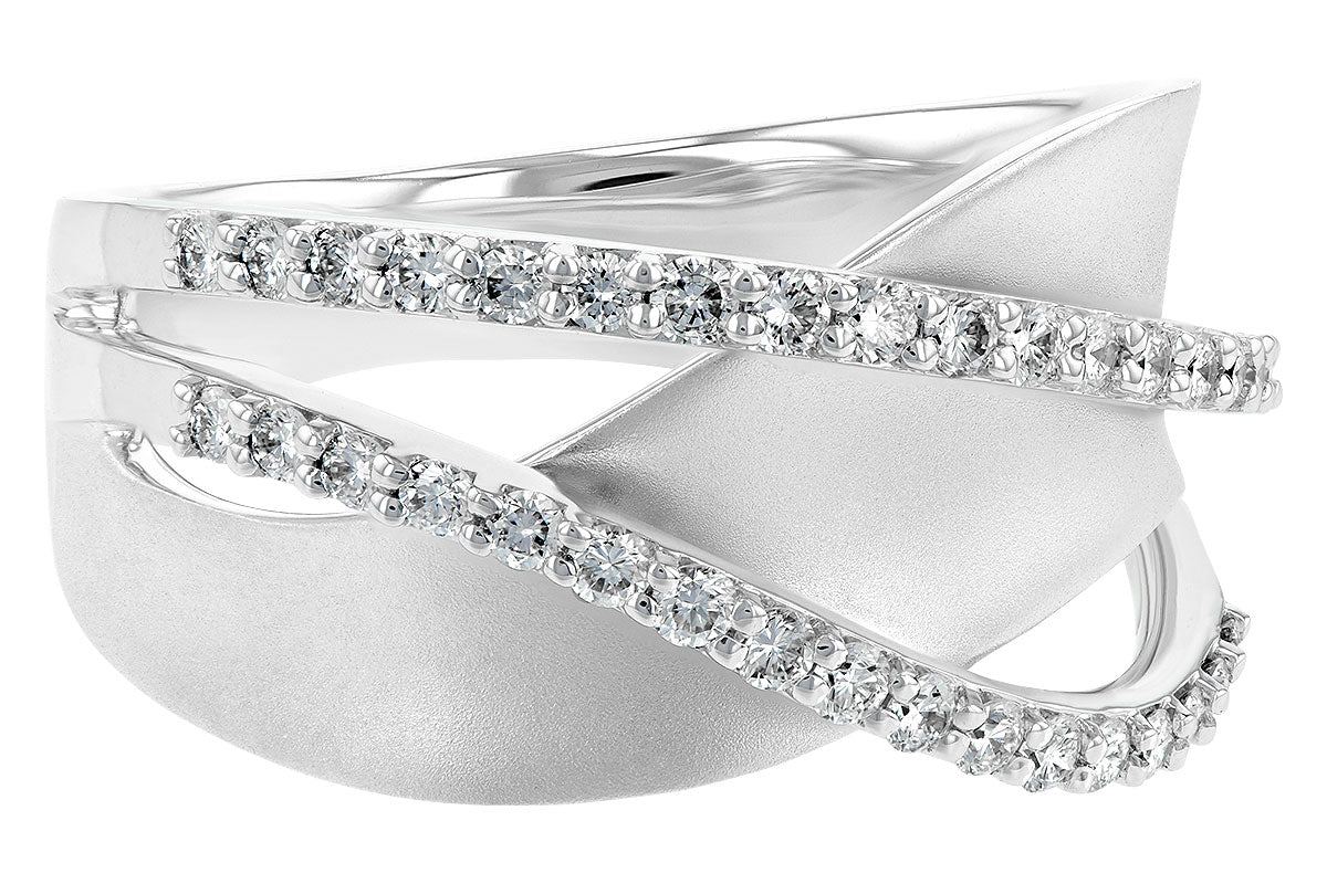 Allison Kaufman Diamond Wedding Band in 14K White Gold, 0.38 ctw, alternate view
