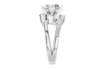 Allison Kaufman Diamond Engagement Ring Semi-Mount in 14K White Gold, 0.35 ctw, alternate view
