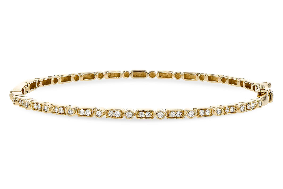 Allison Kaufman Diamond Bangle Bracelet in 14K Yellow Gold, 0.38 ctw